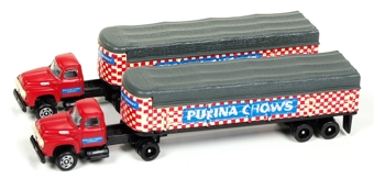 1954 Ford Tractor/Covered Wagon Set, Purina (2)