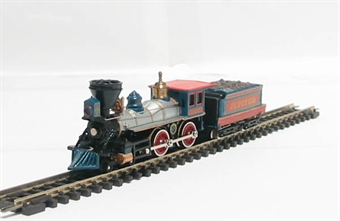 American 4-4-0 steam locomotive "Jupiter" in Central Pacific livery