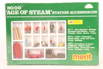 "Age of Steam" Station accessories Set C.