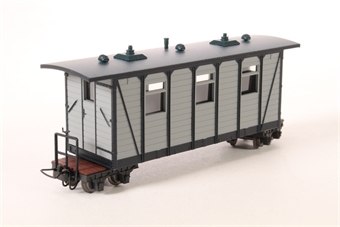 Trench Train Passenger Car in Grey