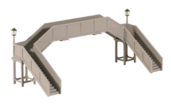 SR-style concrete footbridge - plastic kit