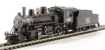 ALCO 2-6-0 Steam locomotive Boston & Maine #1360 (DCC Sound)