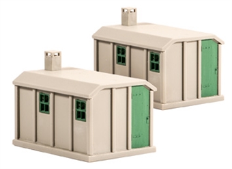 Concrete lineside huts - pack of two - plastic kit