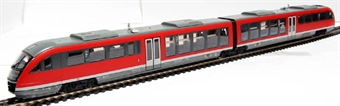 Class BR642 "Desiro" DMU of the German DBAG in red and beige livery Epoch V 