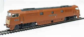 Class 52 diesel D1015 "Western Champion" in experimental golden ochre livery. 