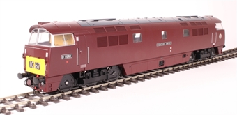 Class 52 D1061 "Western Envoy" in BR maroon with small yellow panels