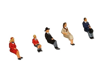 Seated people - pack of five