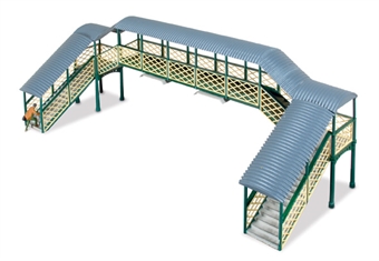 Modular covered station footbridge - plastic kit