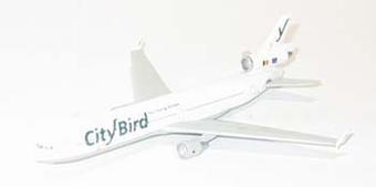 McDonnell Douglas MD-11 CityBird N273WA 1990s - White colours Named Seagull with stand