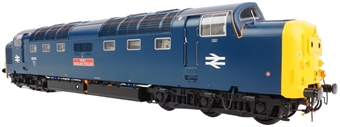 Class 55 'Deltic' 55019 "Royal Highland Fusilier" in BR blue - as preserved
