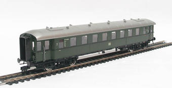 2nd class coach for semi fast trains of the German DB in green livery Epoch III 
