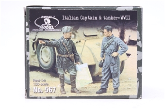 Italian Captain and Tanker WWII