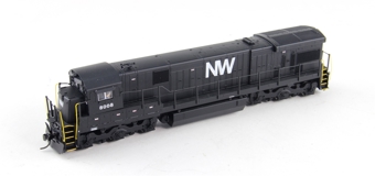 C30-7 GE Norfolk & Western 8008 black with 2 window cab
