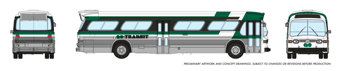 New Look Bus GO Transit - N-Scale