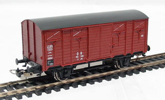 Box car of the German DR in brown livery Epoch III 
