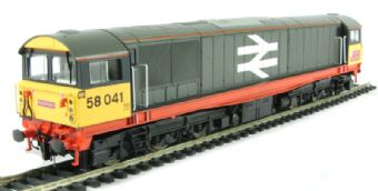 Class 58 58041 in Railfreight Red Stripe livery