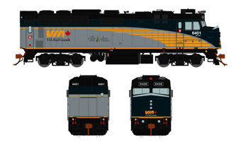 F40PH EMD 6454 of Via Rail Canada - digital sound fitted