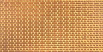 Embossed plasticard sheets - English bond engineers brick - pack of two