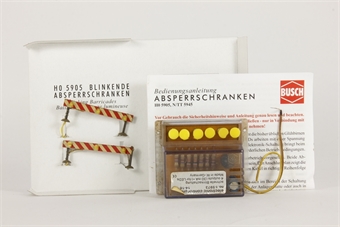 Ho Flashing Road Barriers HO scale