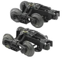Die-cast sprung trucks