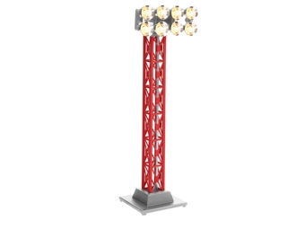 Christmas Red Floodlight Tower