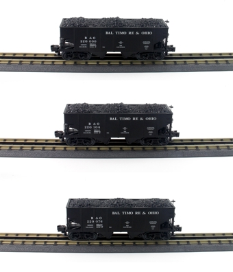 1905 2-Bay Hopper 3-Car Set, Baltimore and Ohio