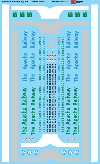 Apache Railway (APA) ALCO Diesels 1998+