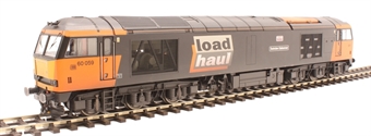 Class 60 60059 "Swinden Dalesman" in Loadhaul black and orange - weathered