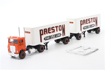 Tractor & twin trailers 'Preston The 151 Line'