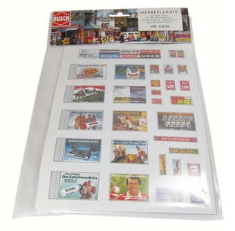Advert Signs Set HO scale.