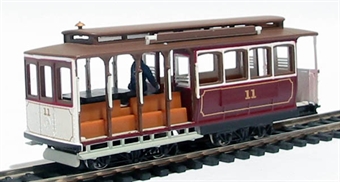 American Cable Streetcar (electric motor) in Red
