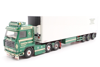 Scania R143 Streamline with refrigerated trailer 'Karsten Jensen'