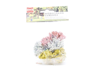 Ho/n 6 Flowering Bushes HO scale