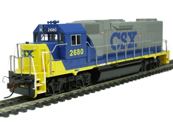 GP38-2 EMD 2680 of the CSX - digital fitted