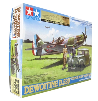 Dewoitine D.520 French Aces with Staff Car.
