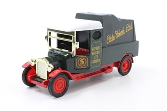 Eddie Stobart Express Haulage Ltd Cumbria Delivery flatbed truck with load under tarpaulin