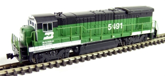 B23-7 GE 5491 of the Burlington Northern