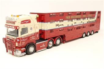 Scania R-series Topline with livestock trailer 'Fred Greenwood & Son'