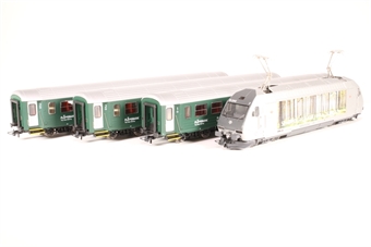 Flamsbana Passenger Train Pack of the NSB, Epoch VI - Includes Class EL18 and 3 x Coaches