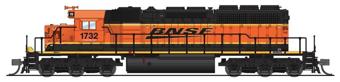 SD40-2 Low Hood EMD 1732 of the BNSF - digital sound fitted