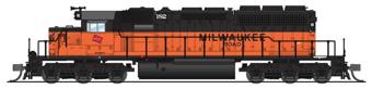 SD40-2 Low Hood EMD 182 of the Milwaukee Road - digital sound fitted