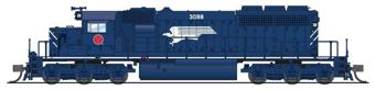 SD40-2 Low Hood EMD 3098 of the Missouri Pacific - digital sound fitted