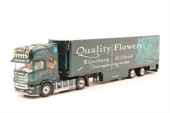 Scania Topline with refrigerated box trailer Kermit VI Quality Flowers