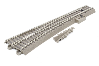 C Track Left Hand Wide Radius Turnout
