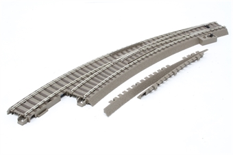 C Track Left Hand Curved Turnout Radius 3 30 Degree