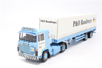 Scania 111 with curtainside trailer 'P&O Roadways' - Exclusive to Tekno Collectors Club
