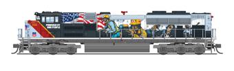 SD70ACe EMD 1111 of the Union Pacific - digital sound fitted