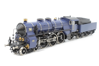 Class S3 4-6-2 18201 in of the Royal Bavarian State Railway in Pacific Blue