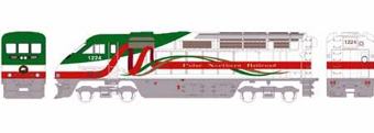 F59PHI EMD 1225 of the Polar Northern Railroad (Christmas) - digital sound fitted