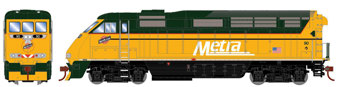 F59PHI EMD 90 of the Metra - digital sound fitted